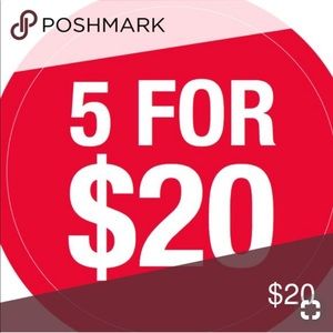 BUNDLE 5 for $20!!